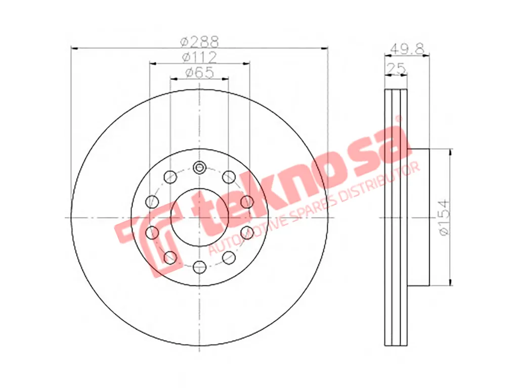 Thumbnail image of Brake Disc - TBD7651-D