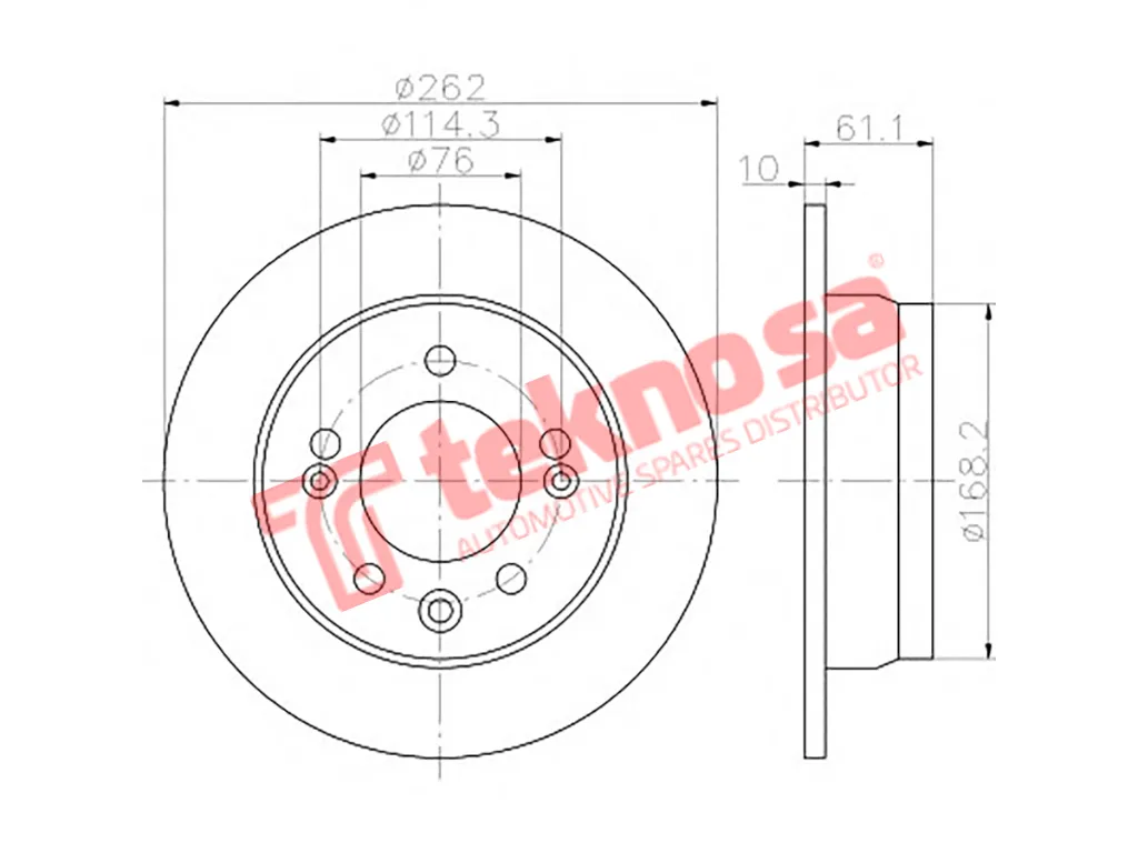 Main image of Brake Disc - TBD7657-D