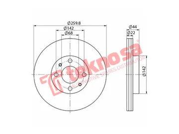 Main image of Brake Disc - TBD7676-D