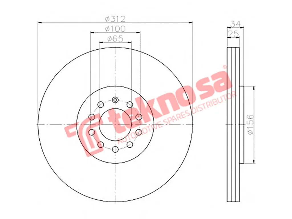 Thumbnail image of Brake Disc - TBD7684-D