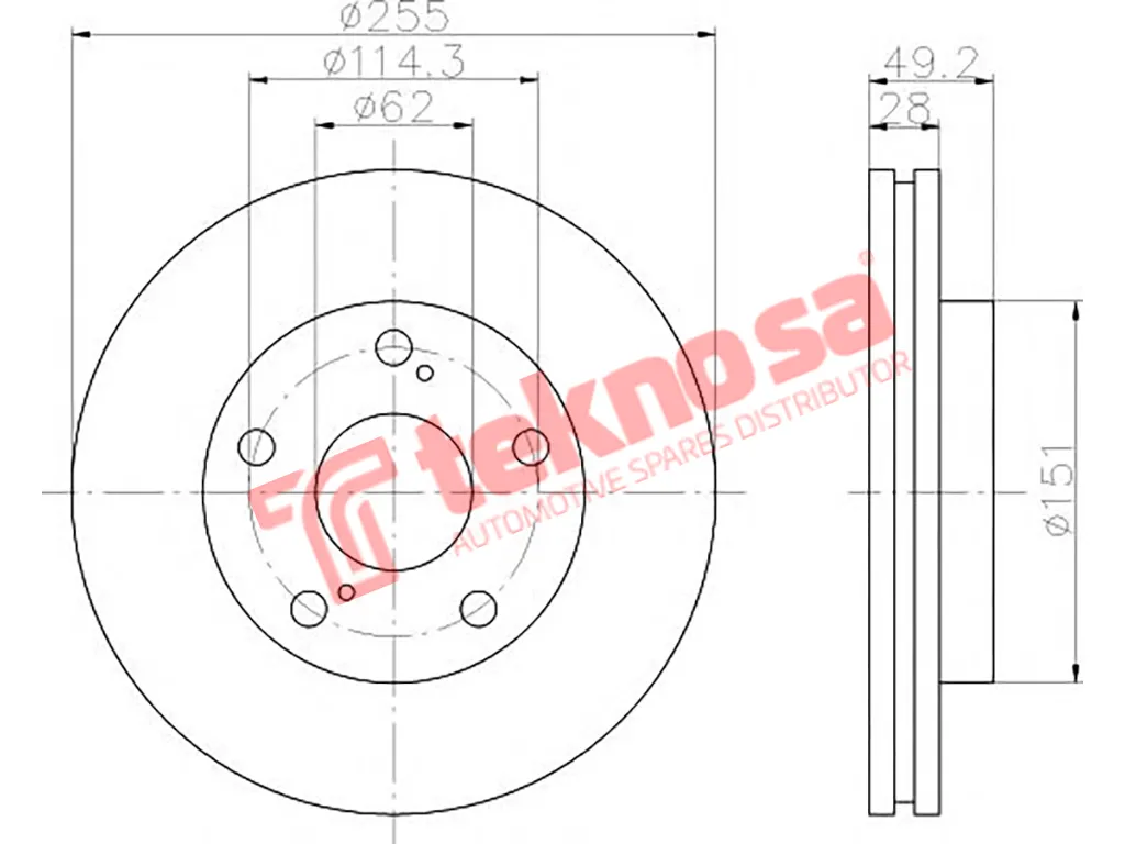 Main image of Brake Disc - TBD7723-D