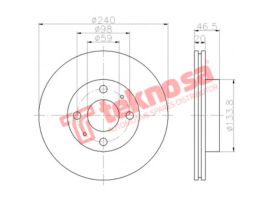 Thumbnail image of Brake Disc - TBD7727-D