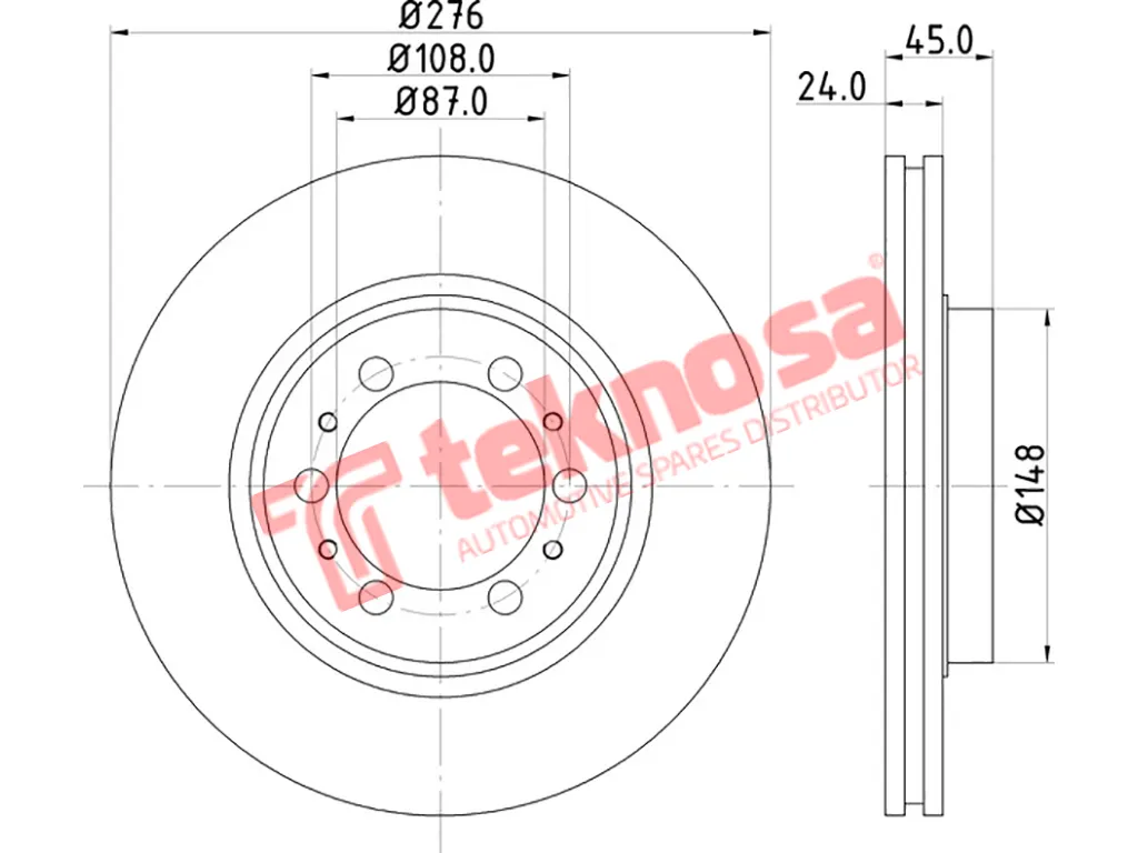 Main image of Brake Disc - TBD7763-D