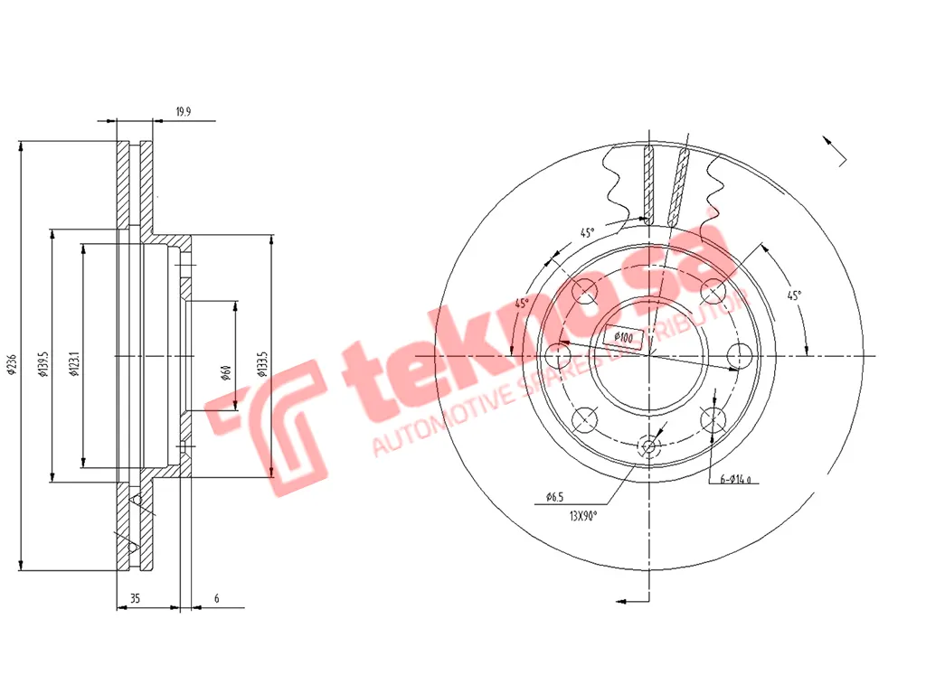 Main image of Brake Disc - TBD7806-D