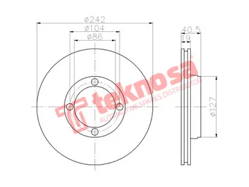 Main image of Brake Disc - TBD7818-D