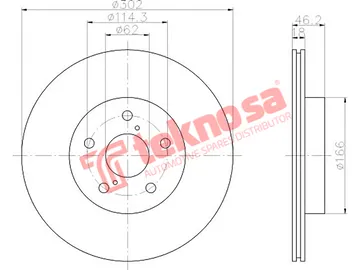 Main image of Brake Disc - TBD7822-D