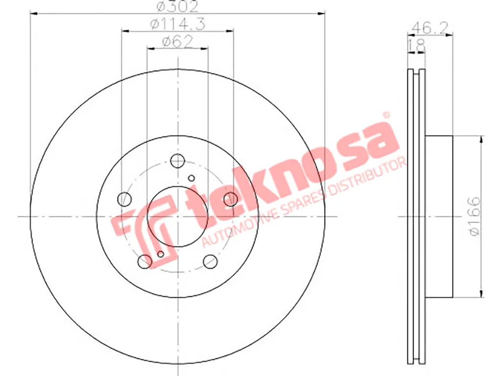 Thumbnail image of Brake Disc - TBD7822-D