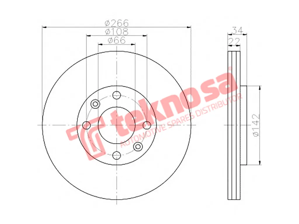 Thumbnail image of Brake Disc - TBD7833-D