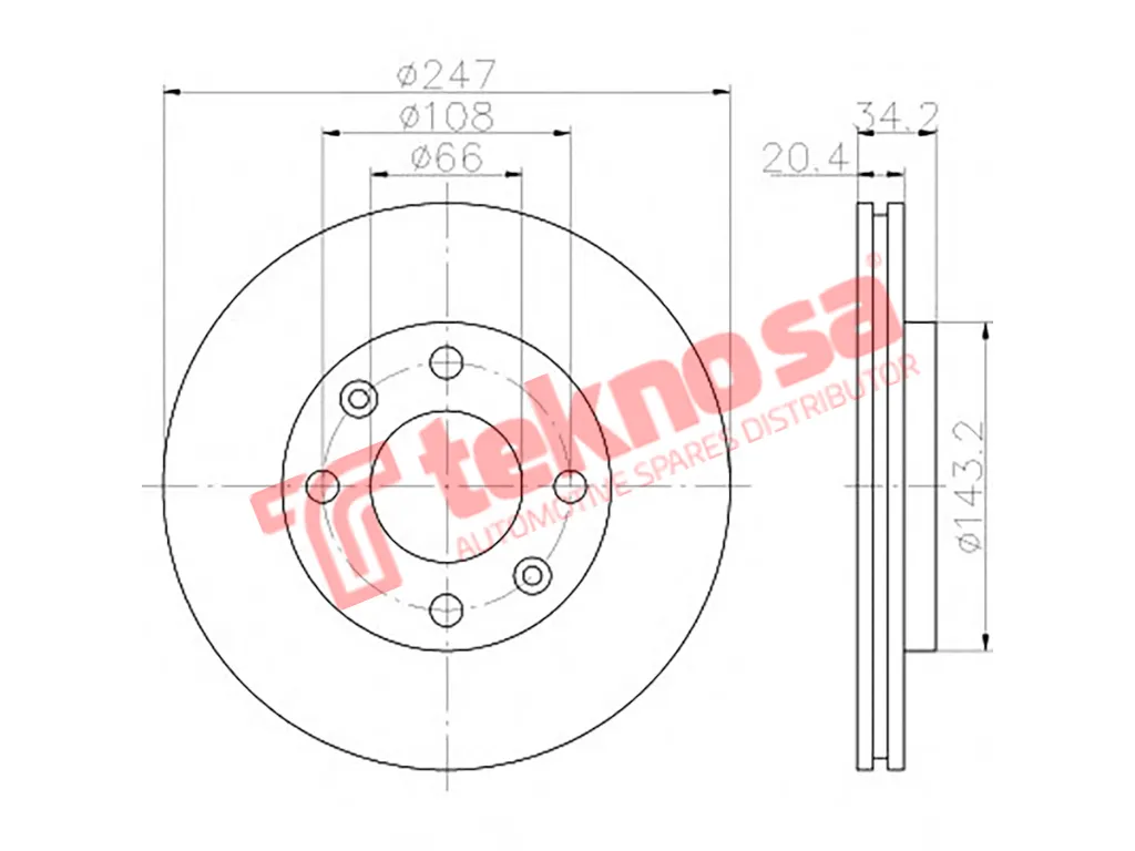 Thumbnail image of Brake Disc - TBD7849-D