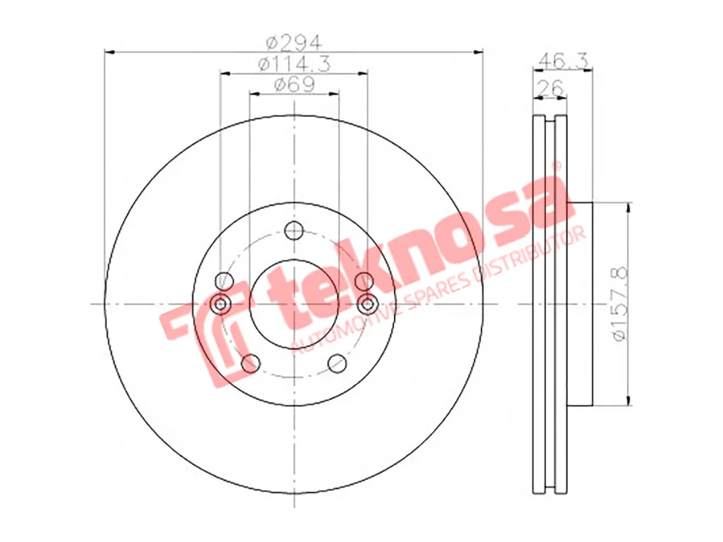Thumbnail image of Brake Disc - TBD7853A-D
