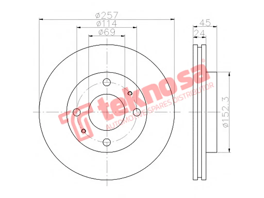 Thumbnail image of Brake Disc - TBD7881-D