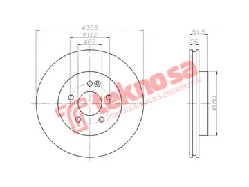 Main image of Brake Disc - TBD7899-D