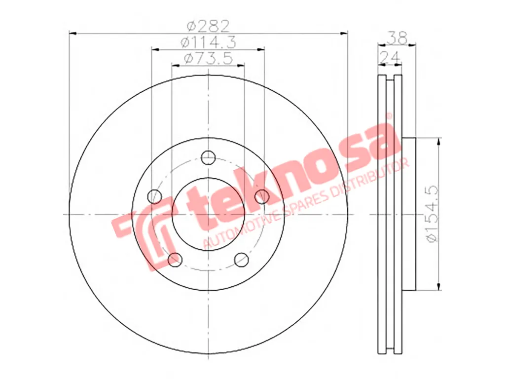 Thumbnail image of Brake Disc - TBD7942-D