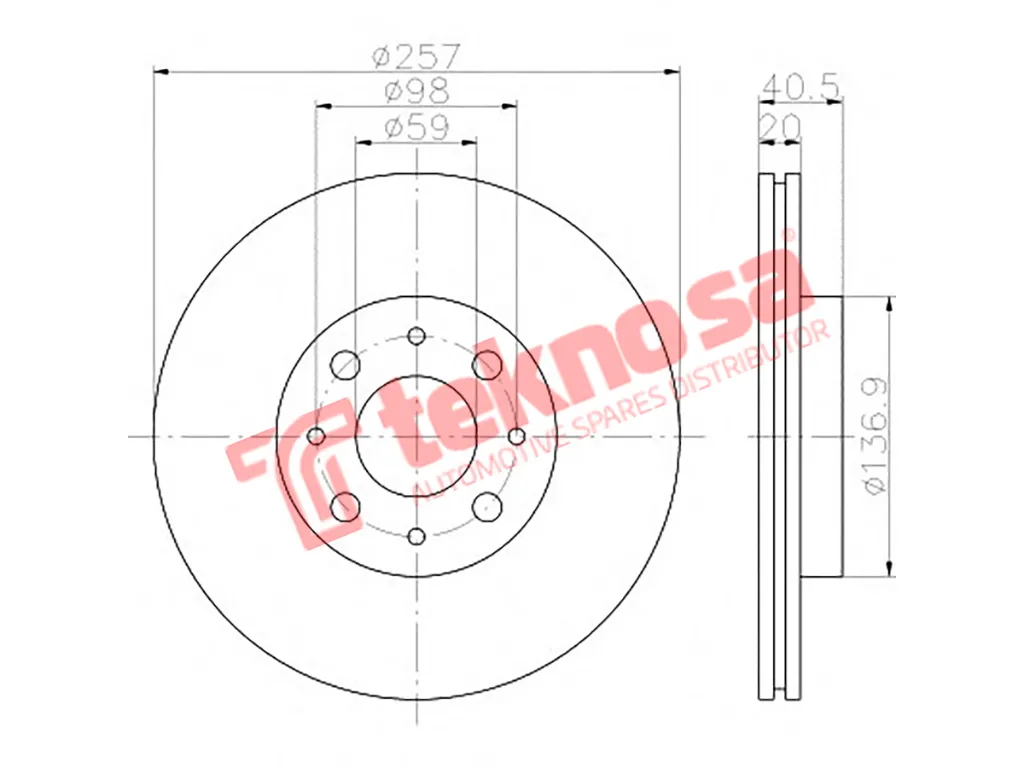 Thumbnail image of Brake Disc - TBD7983-D