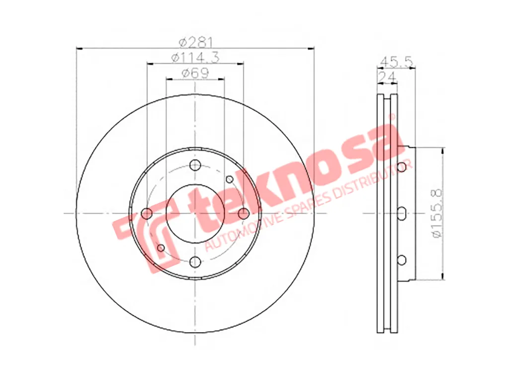 Thumbnail image of Brake Disc - TBD7984-D