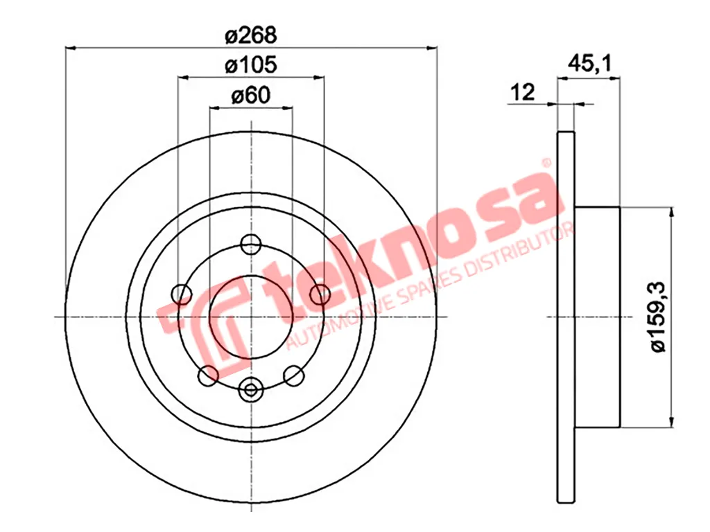 Main image of Brake Disc - TBD8017-D