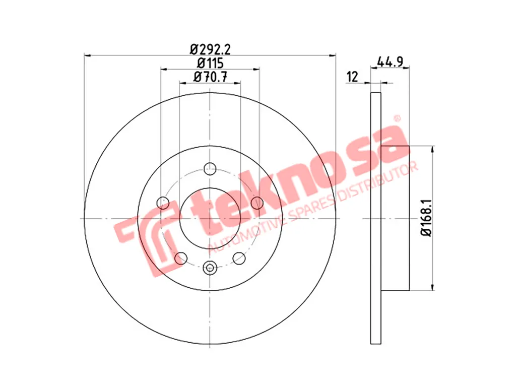 Thumbnail image of Brake Disc - TBD8019-D