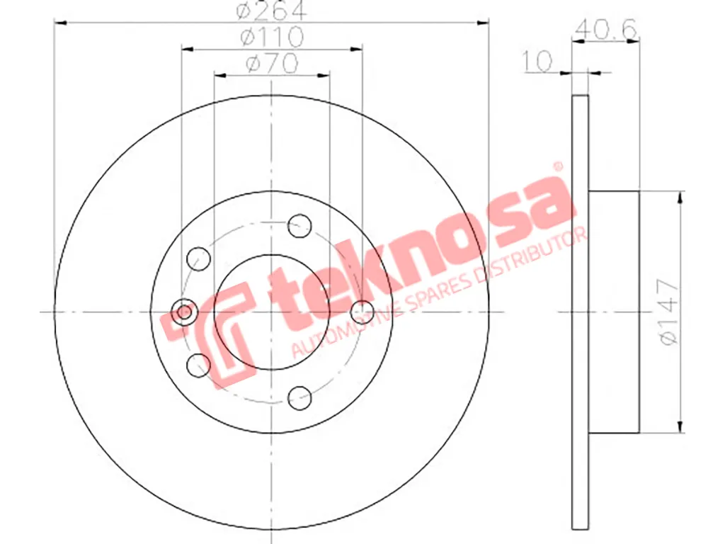 Main image of Brake Disc - TBD8020-D