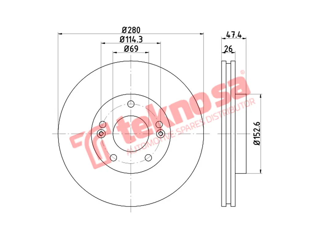 Main image of Brake Disc - TBD8031-D