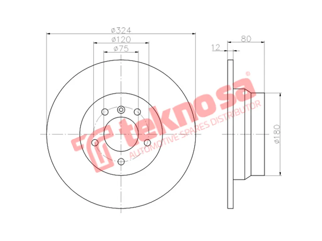 Main image of Brake Disc - TBD8035-D