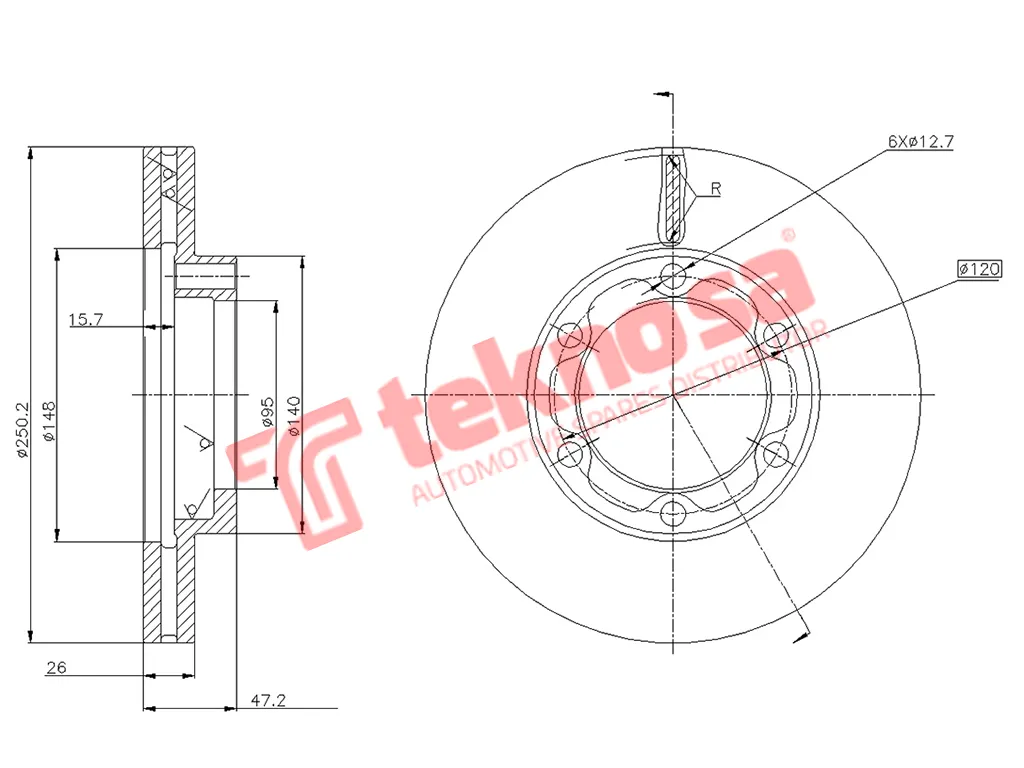 Main image of Brake Disc - TBD8051-D