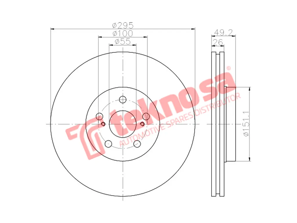 Main image of Brake Disc - TBD8072-D