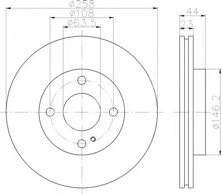Thumbnail image of Brake Disc - TBD8083-D