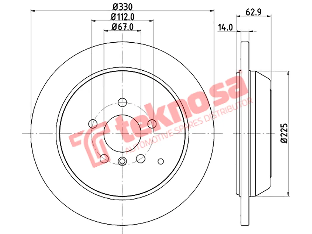 Thumbnail image of Brake Disc - TBD8123-D