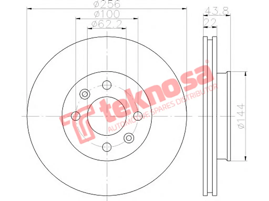 Thumbnail image of Brake Disc - TBD8137-D