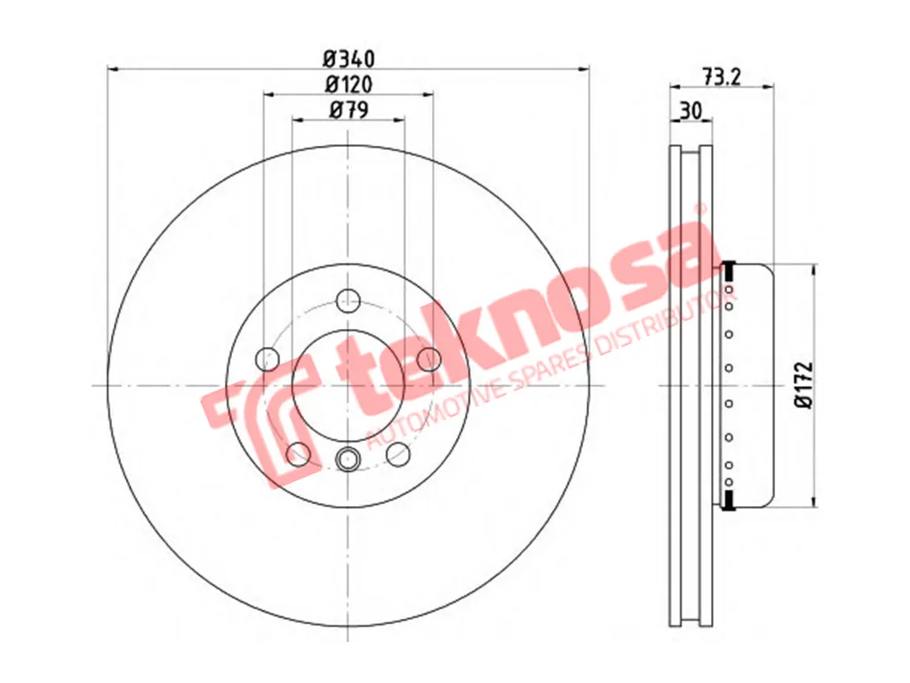 Thumbnail image of Brake Disc - TBD8148-D
