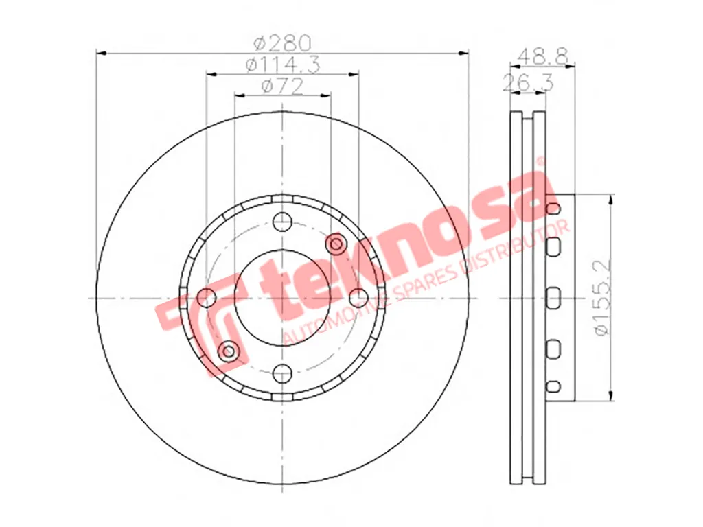 Main image of Brake Disc - TBD8199-D