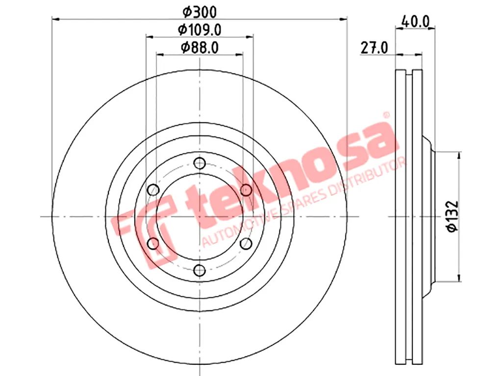 Thumbnail image of Brake Disc - TBD8348-D