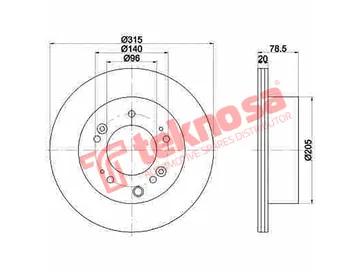 Main image of Brake Disc - TBD8384-D