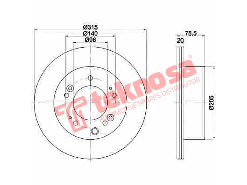 Thumbnail image of Brake Disc - TBD8384-D