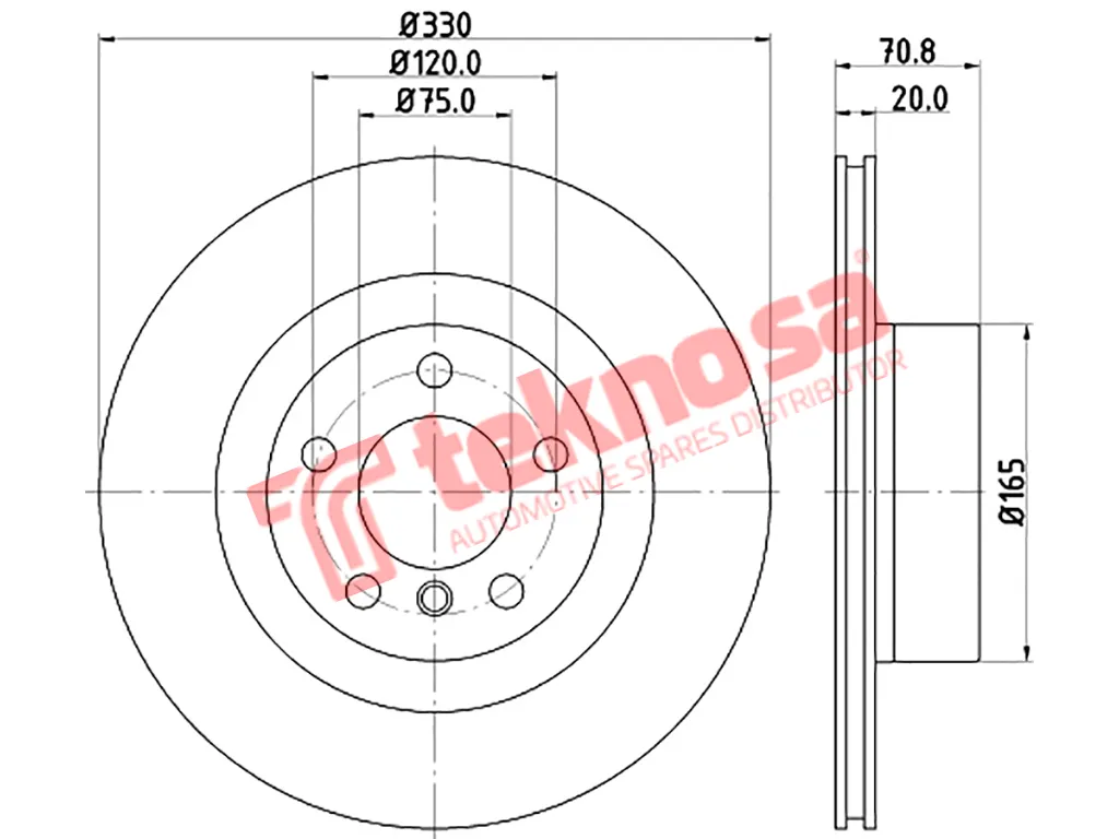 Thumbnail image of Brake Disc - TBD8401-D