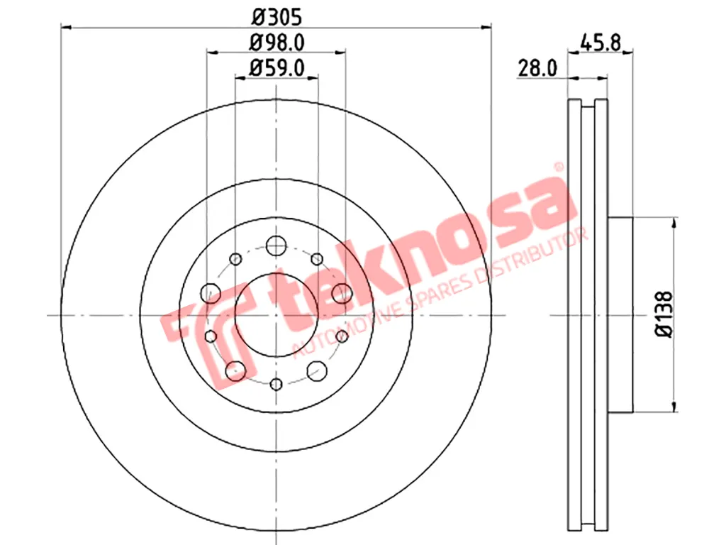 Main image of Brake Disc - TBD8417-D