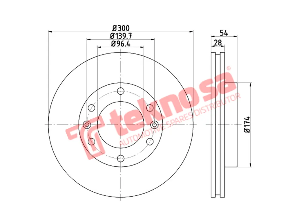 Thumbnail image of Brake Disc - TBD8516-D