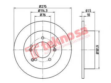 Main image of Brake Disc - TBD8531-D