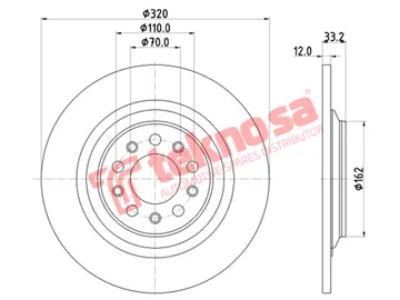 Main image of Brake Disc - TBD8643-D