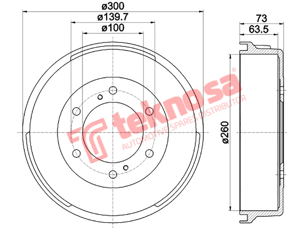 Main image of Brake Drum - TBD5210-K