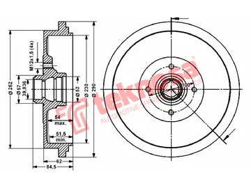 Main image of Brake Drum - TBD5302-K