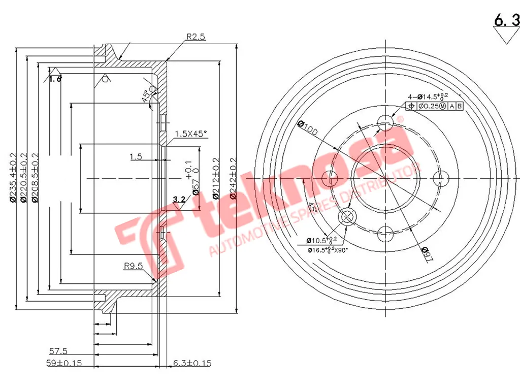 Main image of Brake Drum - TBD5329-K