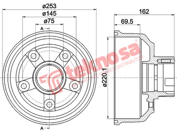 Main image of Brake Drum - TBD5347-K