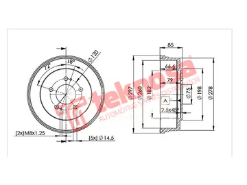 Main image of Brake Drum - TBD5349-K