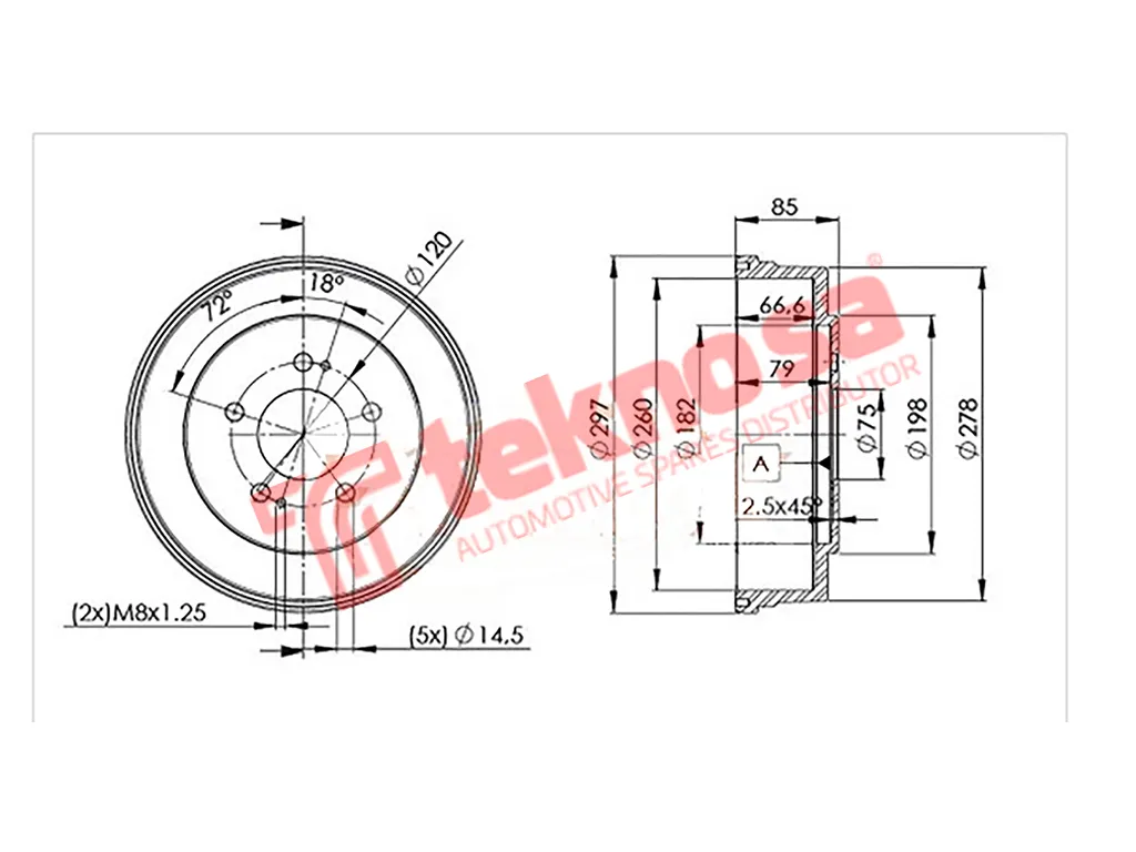 Thumbnail image of Brake Drum - TBD5349-K