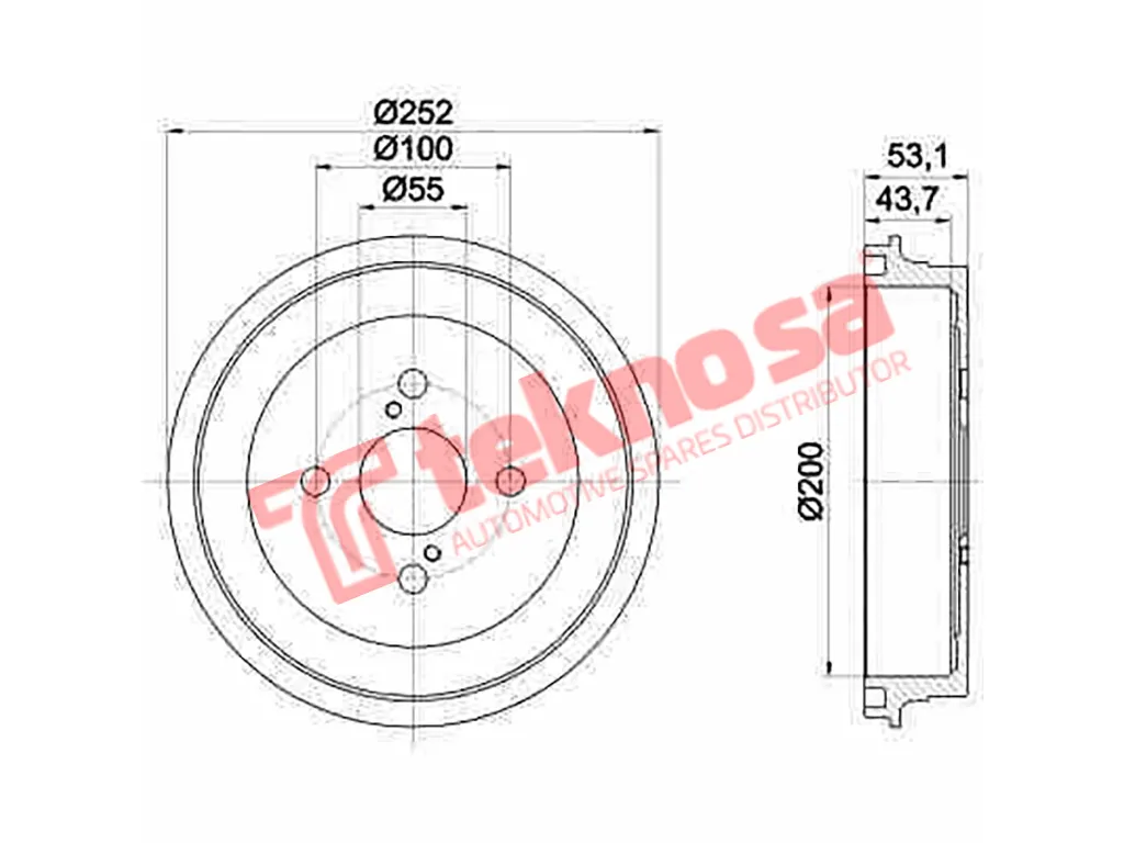 Thumbnail image of Brake Drum - TBD5444-K