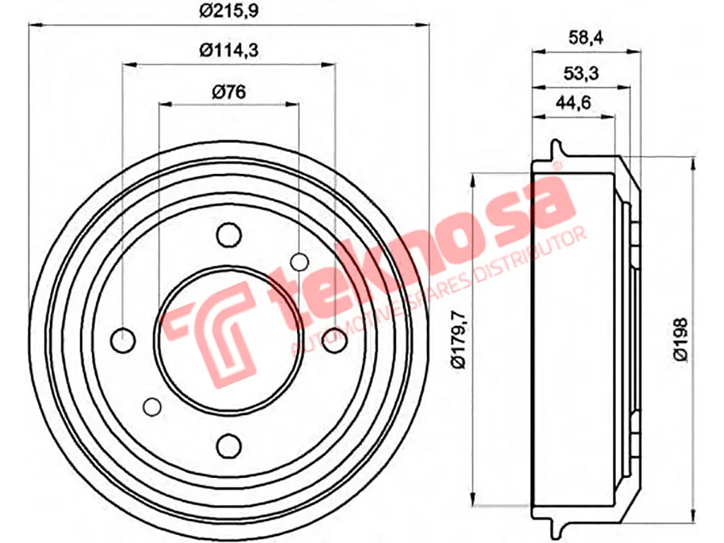 Main image of Brake Drum - TBD5512-K
