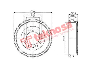 Main image of Brake Drum - TBD5520-K