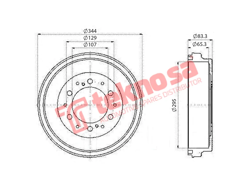 Main image of Brake Drum - TBD5520-K