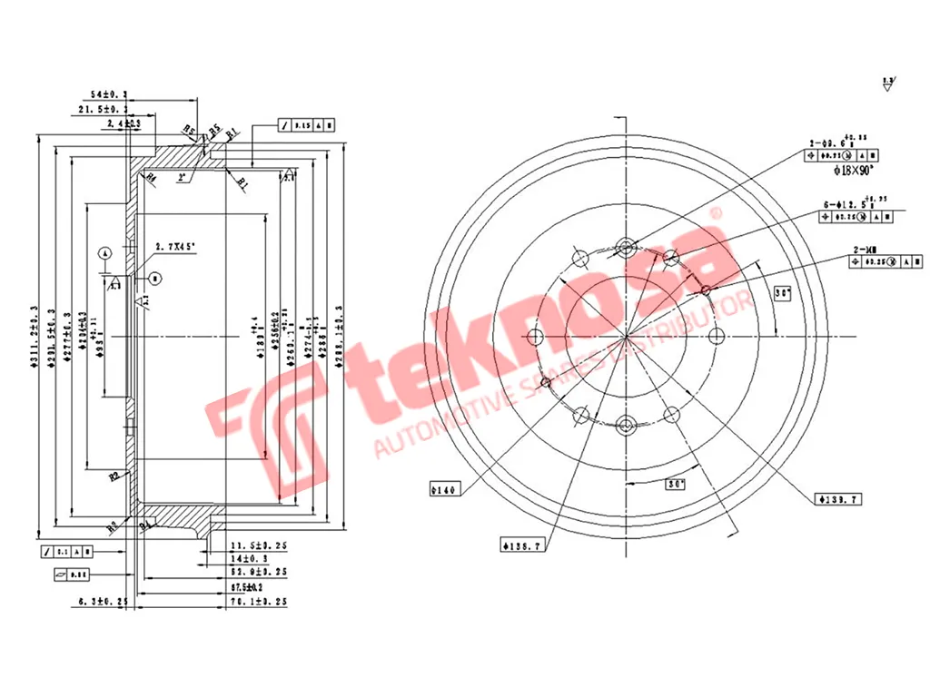 Thumbnail image of Brake Drum - TBD5720-K